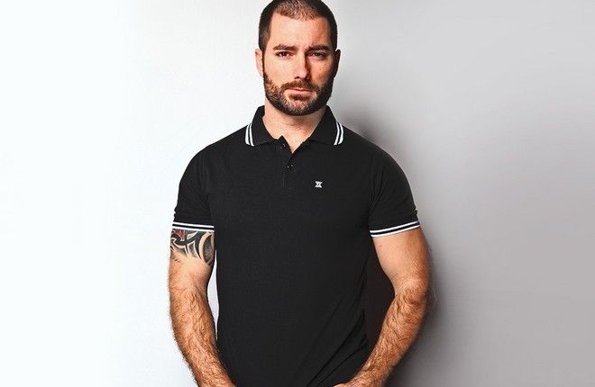 Boxer X-Polo Black White  Strips S