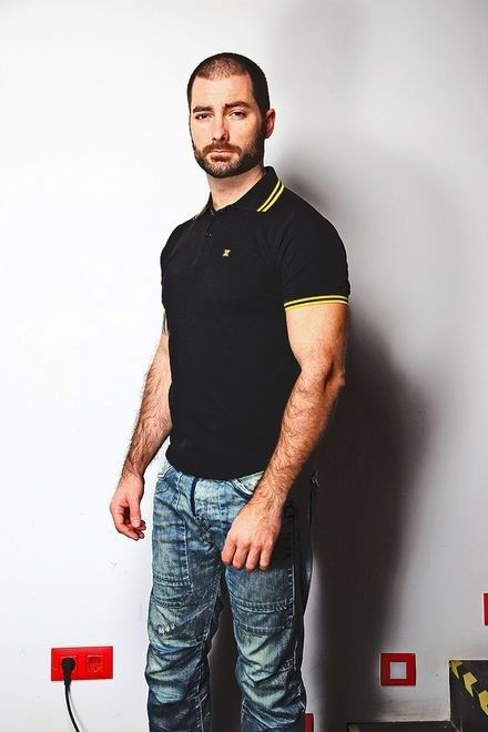 Boxer X-Polo Black Yellow Strips S