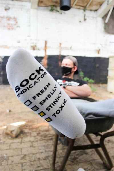 Sk8erboy SMELLY Socks White