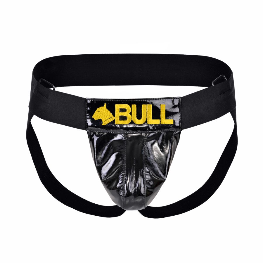 Bull Vinyl Jockstrap Yellow