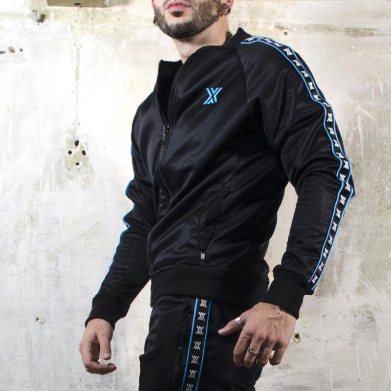 Boxer X-Class Alpha Track Top Black/ Neon Blue