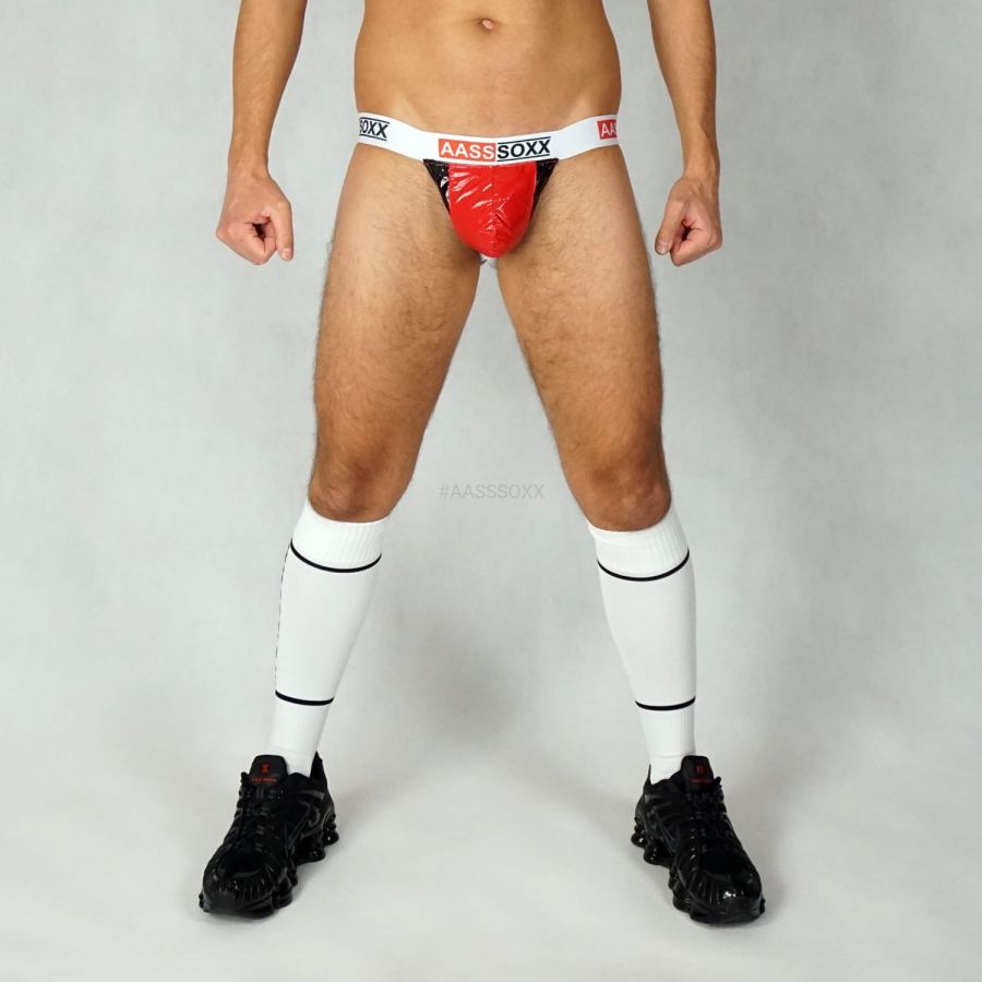 Aasssoxx Jockstrap Aasseater Double Red-Black 