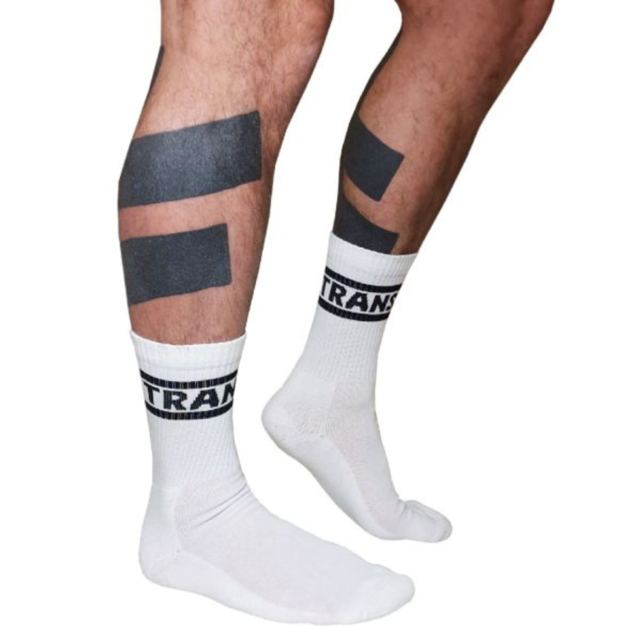 Mister B Crew Socks Trans White 38-41