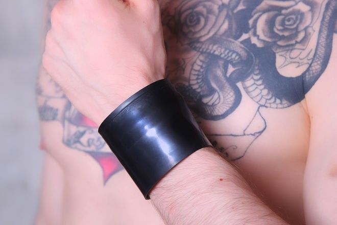 Boxer Rubber Wristband Black