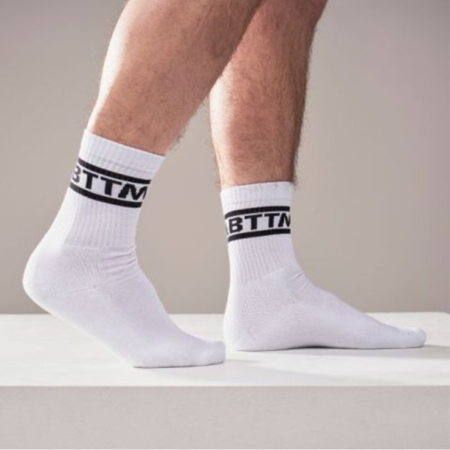 Mister B Crew Socks Bottom 2-Pack White 42-46