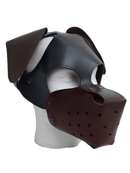 Mister B Floppy Dog Hood Black-Brown