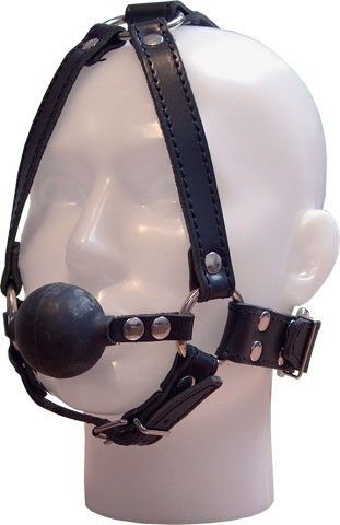 Ball-gag face harness