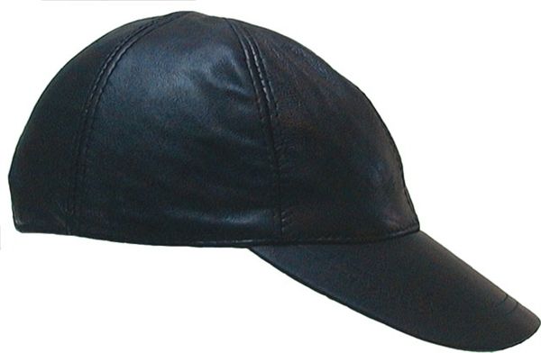 Leather baseball cap