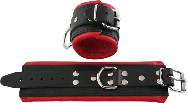 Wrist restraints red padding