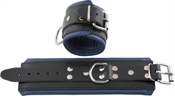 Wrist restraints blue padding