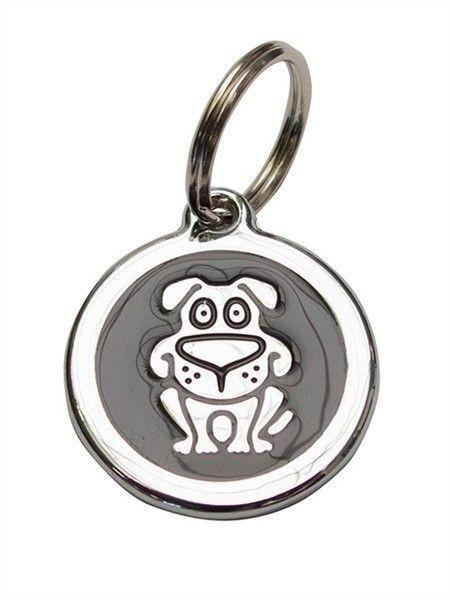 MrB Puppy Dog Tag Black Silver