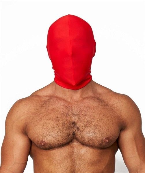 MrB Lycra Hood No Holes Red