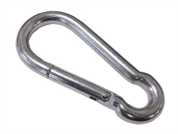 Carabiner silver 12cm