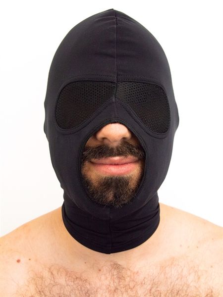 Mister B Lycra Visor Hood Black