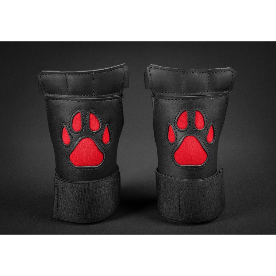 Mr-S-Leather Open Paw Puppy Glove Red