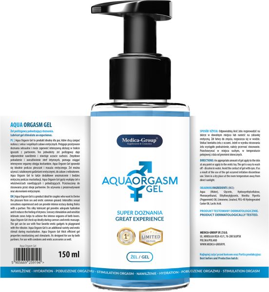 Aqua Orgasm Gel 150 ml Stimulating lubricant